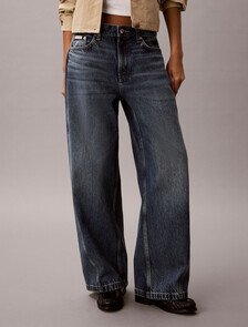 Twisted Low Rise Baggy Jeans, DAVENPORT, hi-res