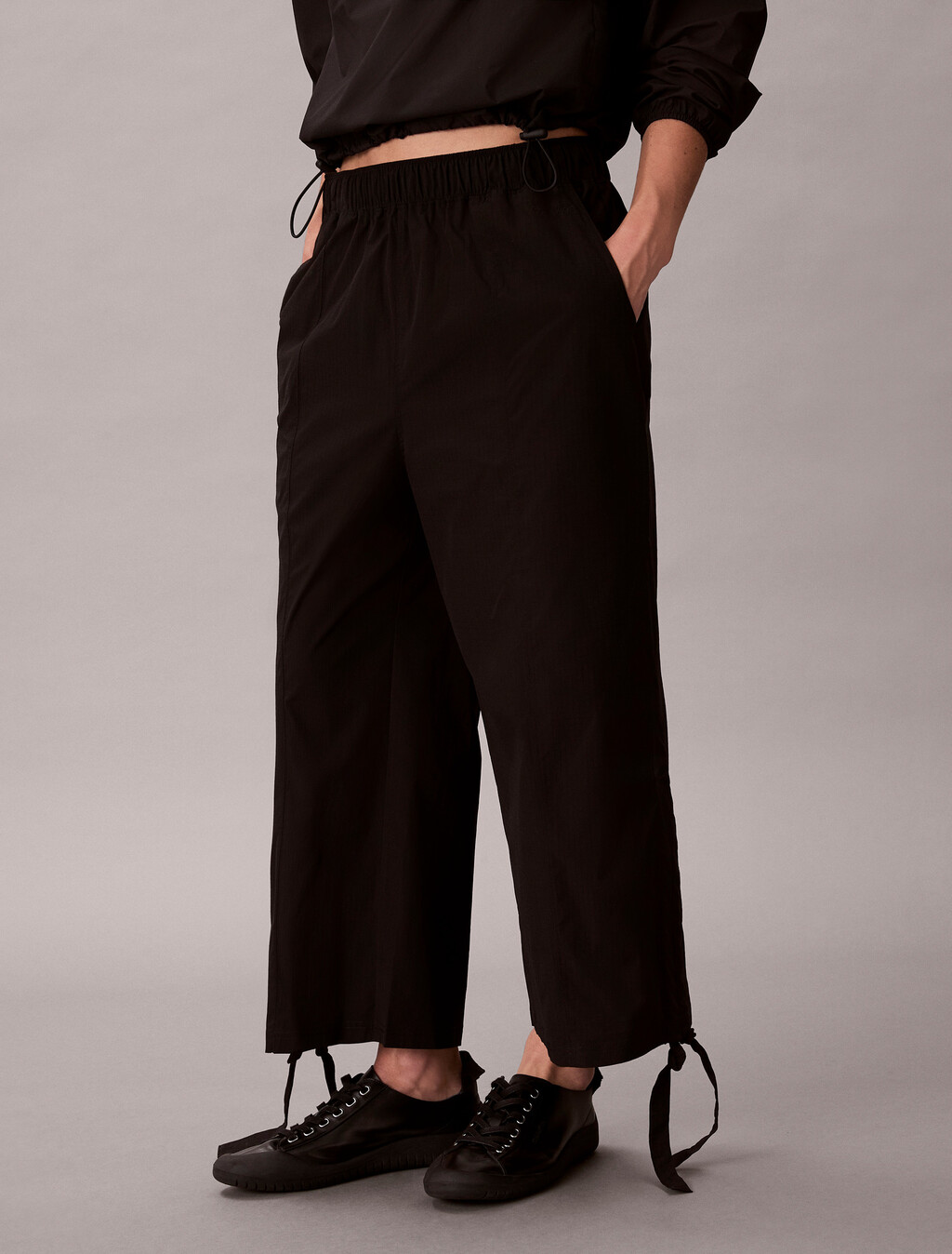 Commuter 七分工裝長褲, Black, hi-res