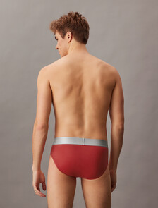 Brushed Micro Jersey Hipster Brief, Red Stamp, hi-res