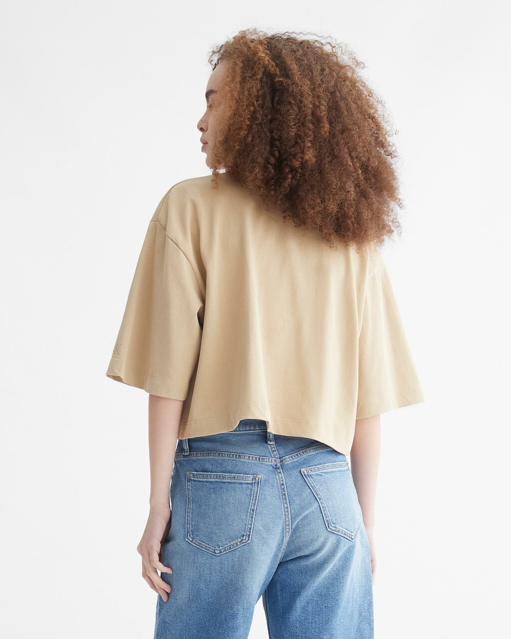 AMPLIFIED HEROES BOXY CROPPED TEE, Travertine, hi-res