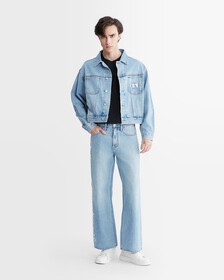 90S 寬鬆標誌牛仔褲, Denim Light, hi-res