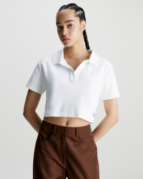 Relaxed Ribbed Polo Shirt