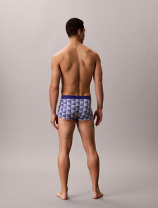 Monogram 圖案低腰平口內褲, PIXEL GRADIENT BLUE RIVER FOG, hi-res