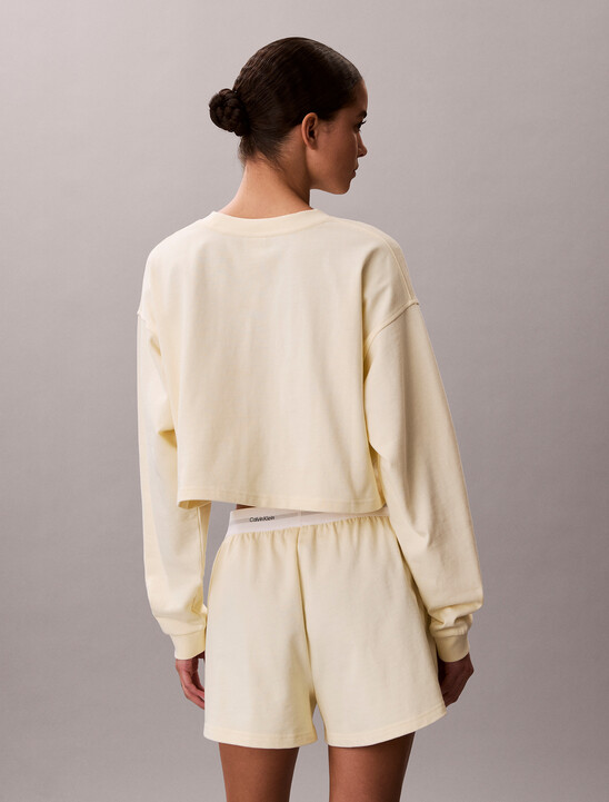 標誌棉質平紋布休閒短褲