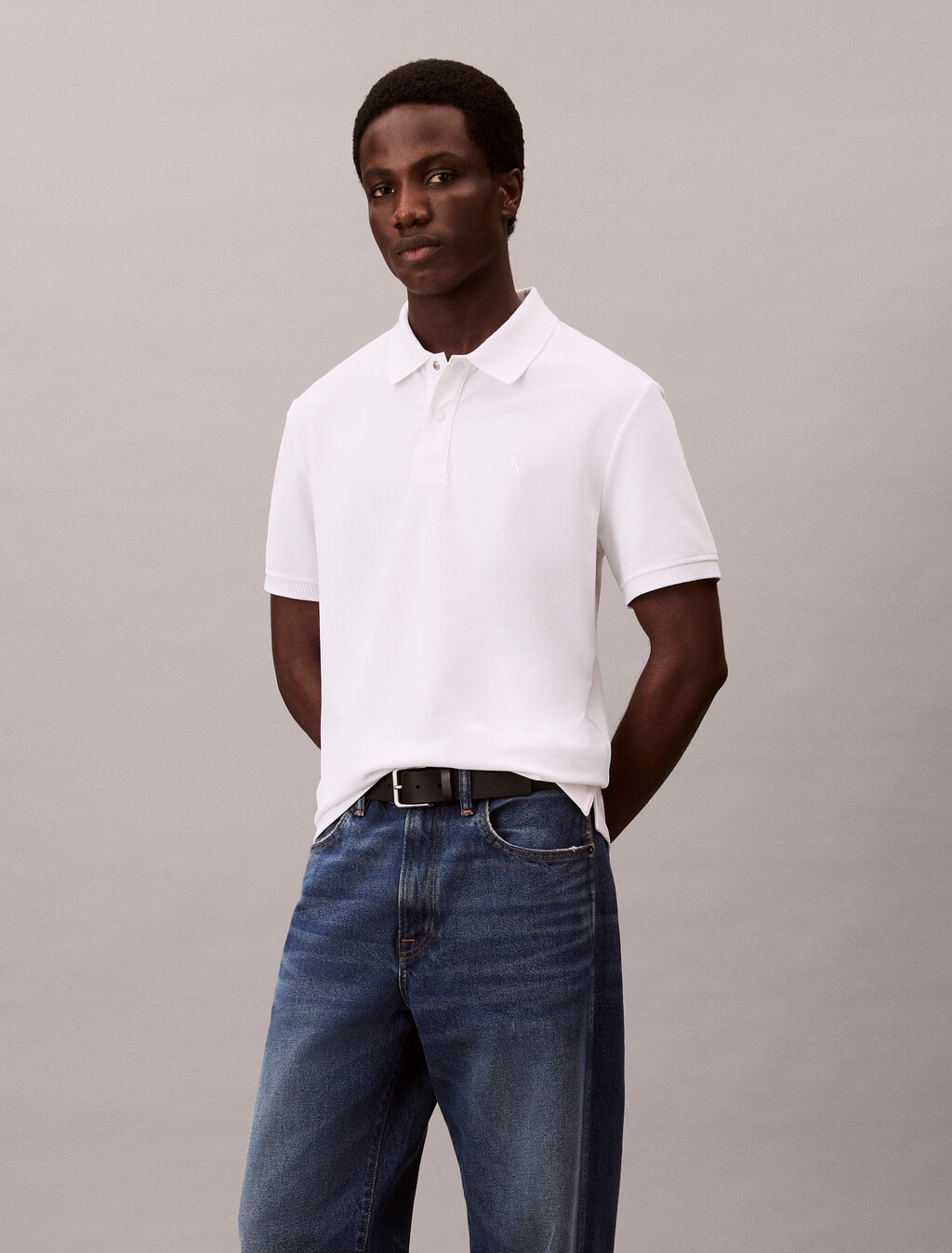 涼感標準版型 Polo 衫, Bright White, hi-res