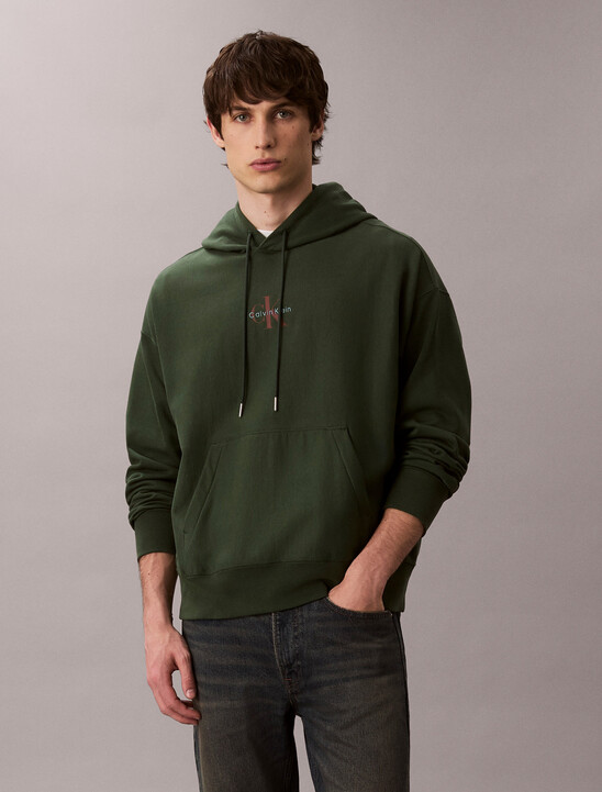 Premium Fleece Monogram Logo Hoodie