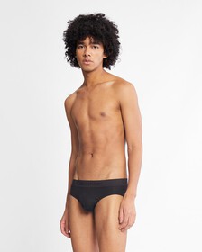 Ck Black Cotton Hipster Briefs, Black, hi-res