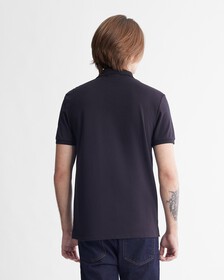 Tech Zip Polo Shirt, Black Beauty, hi-res