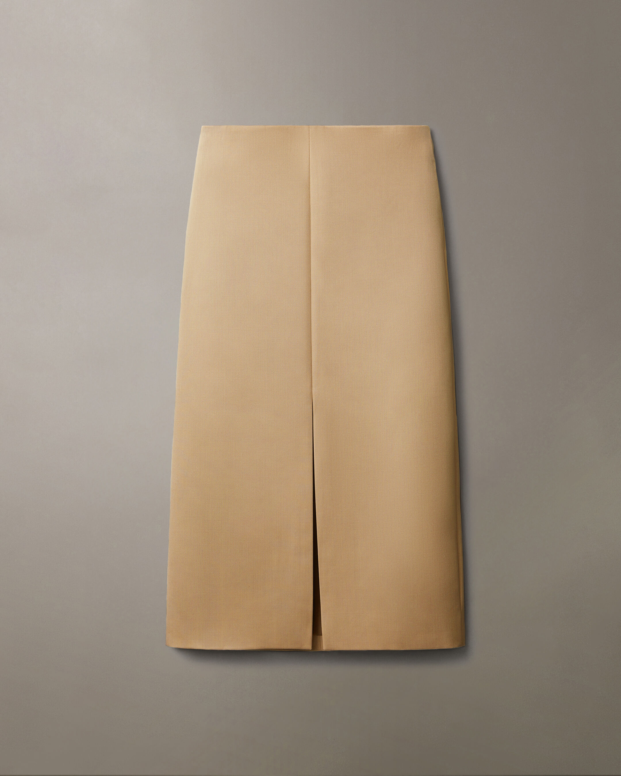 スカート WOOL CREPE CALF-LENGTH PENCIL Crepe Wool Blend Suiting Pencil Skirt | brown | Calvin Klein