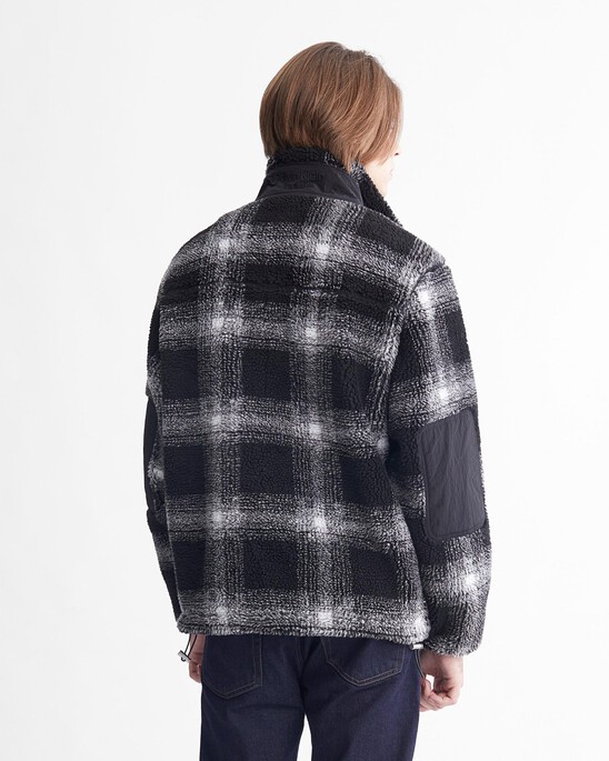 Shadow Plaid 格紋毛粒絨外套