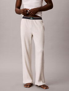 Archive Logo Ribbed Pyjama Pants, B02b Light Grey Heather, hi-res