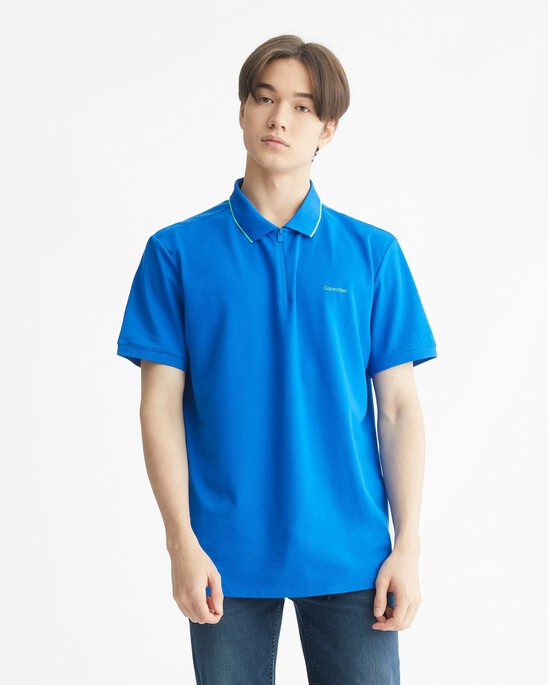 CALVIN KLEIN MOVE 拉鍊 POLO衫