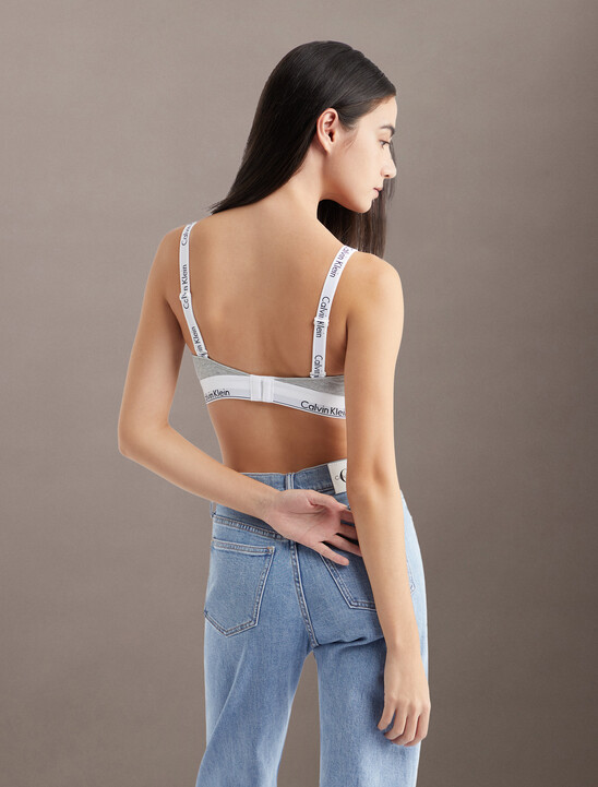 Icon Cotton Lightly Lined Plunge Bra