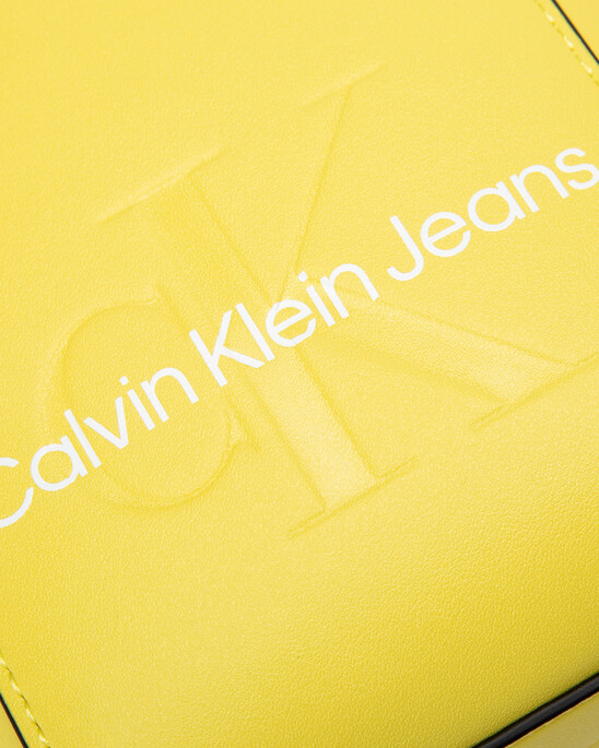CKJ SCULPTED MONOGRAM MICRO TOTE