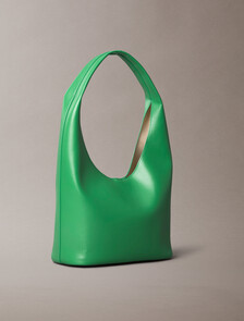 Stone Lock Slouchy Small Shoulder Bag, Emerald Chip, hi-res