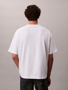 Calvin Logo Crew Neck Tee, Bright White, hi-res