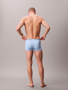 3 Pack Low Rise Trunks - Microfibre Stretch, shoreline/ royalty/ blue bell, hi-res