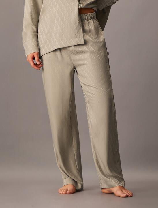 Satin Jacquard Sleep Pants