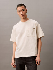平紋寬鬆口袋 T 恤, Turtledove, hi-res