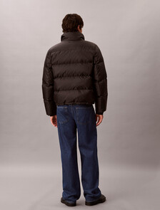 Logo Down Puffer Jacket, Black, hi-res