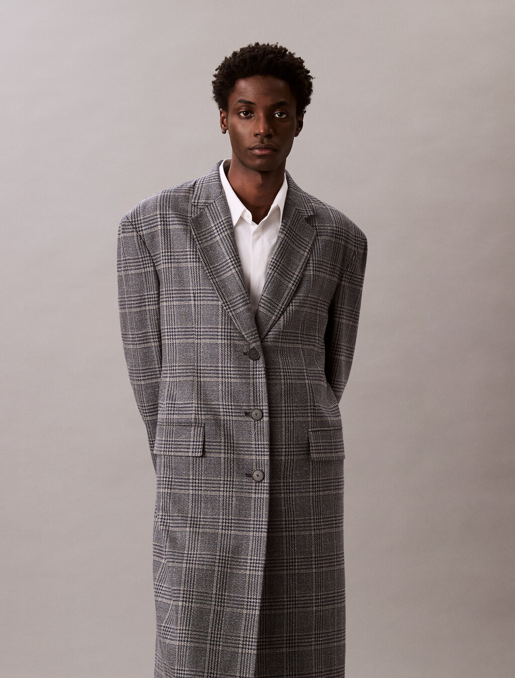 Relaxed Tailored Coat, Titan_Black, hi-res