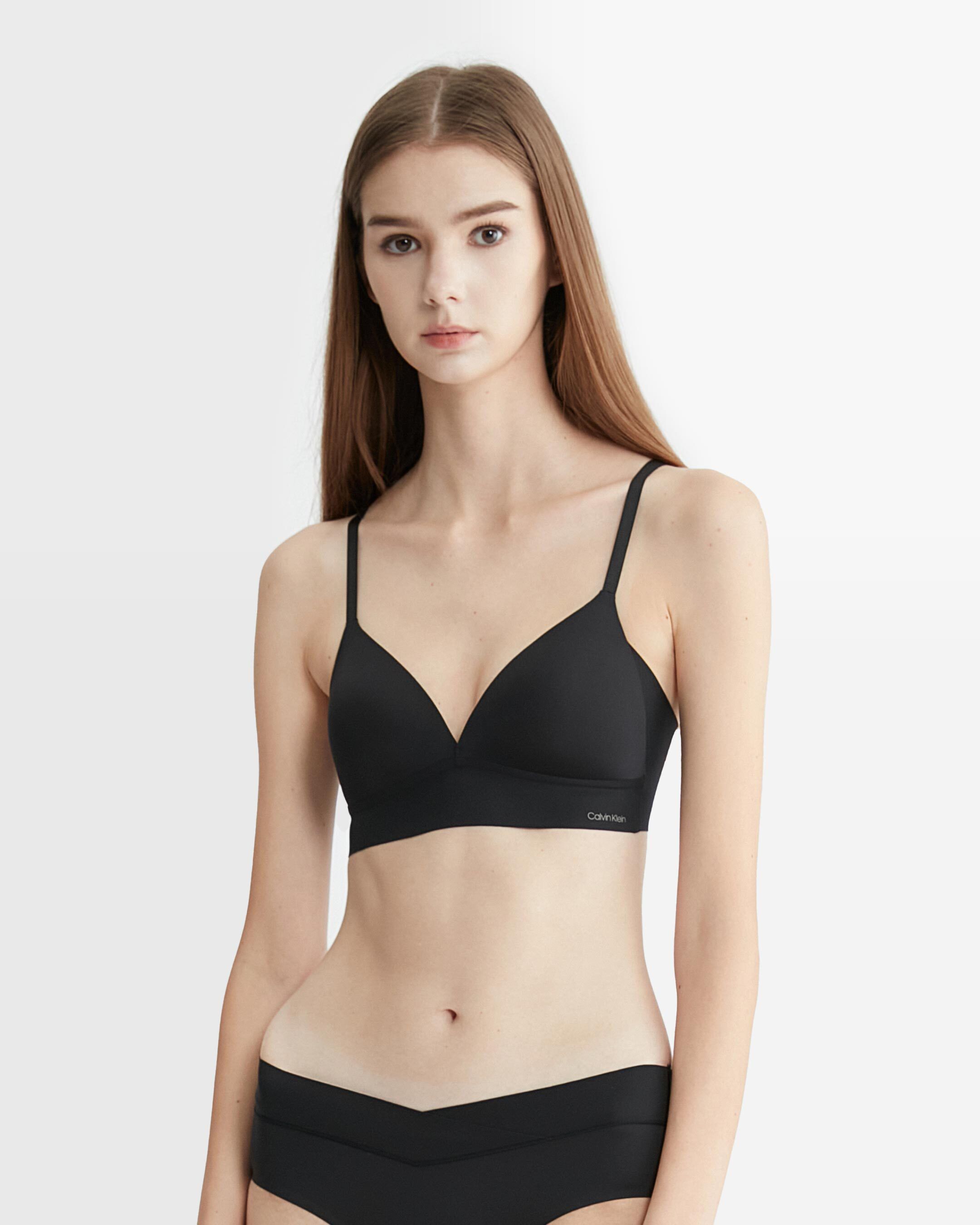 Invisibles Lightly Lined Triangle Bra black Calvin Klein Hong Kong