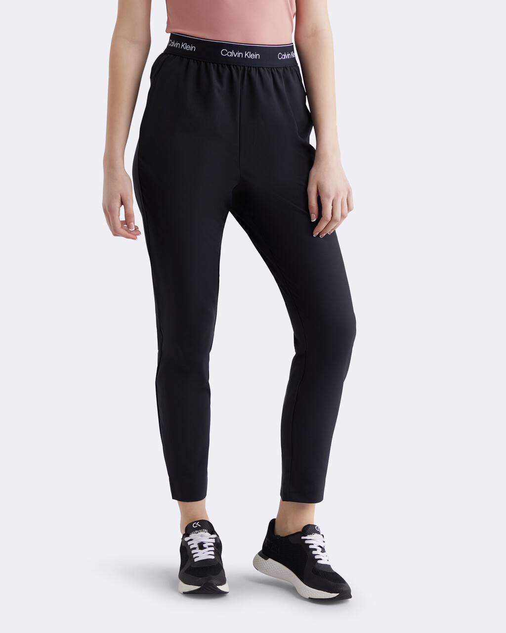 Modern Sport 高腰窄口運動褲, BLACK BEAUTY, hi-res