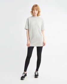 OVERSIZED T-SHIRT DRESS, ATHLETIC GREY H, hi-res