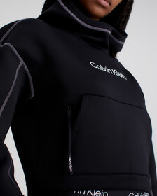Cropped Logo Hoodie, BLACK BEAUTY, hi-res