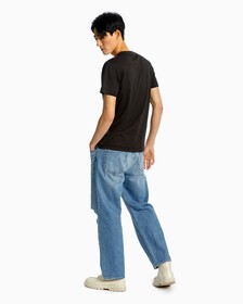 Calvin Embroidered Logo Tee, Ck Black, hi-res