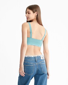 Modern Cotton Performance Lightly Lined Bandeau, Arctic, hi-res