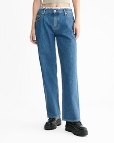 Sustainable Low Rise Relaxed Jeans, Denim Medium, hi-res