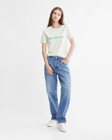 有機棉 Monogram 上衣, Canary Green, hi-res