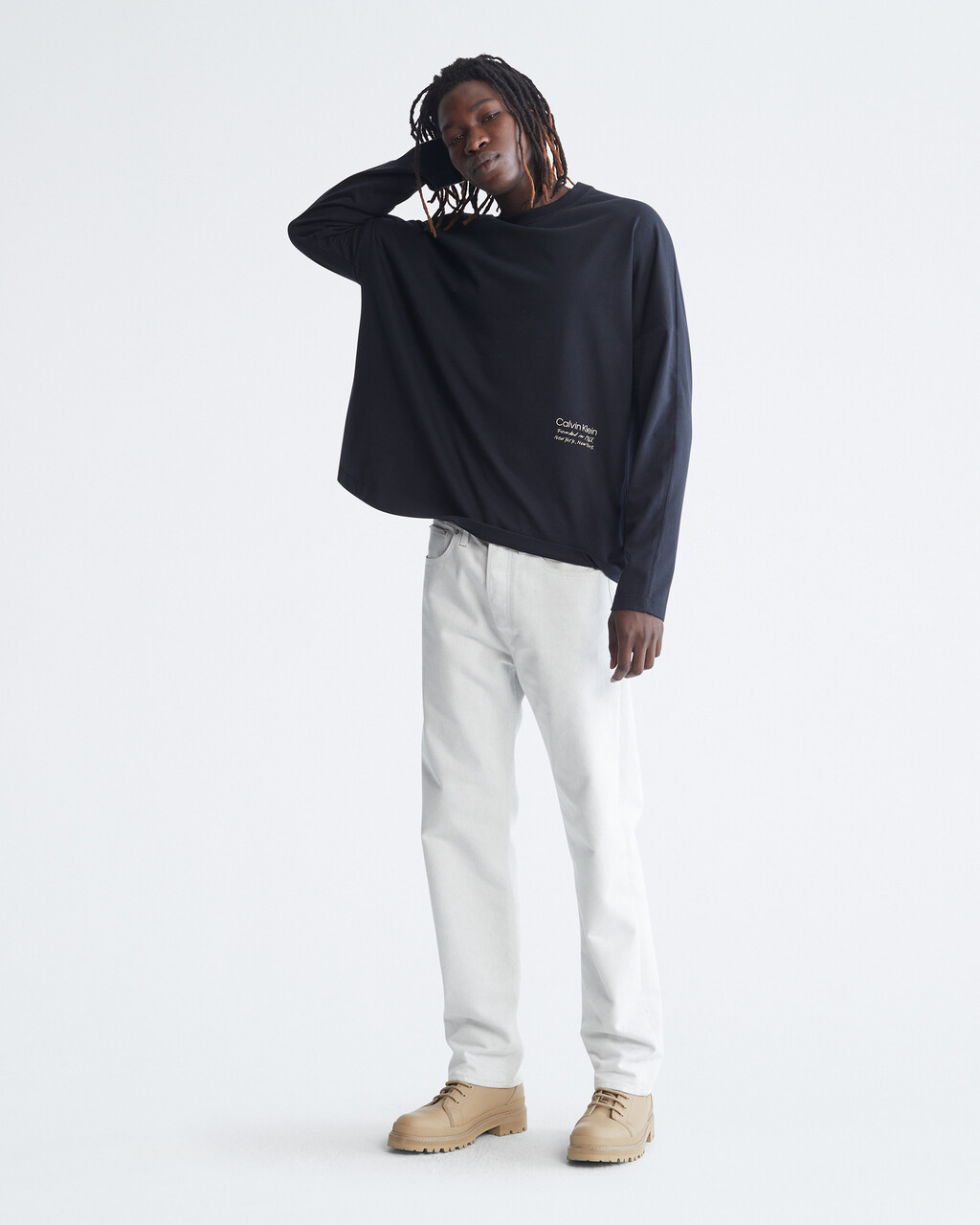 STANDARDS FLYER LONG SLEEVE TEE, Black Beauty, hi-res