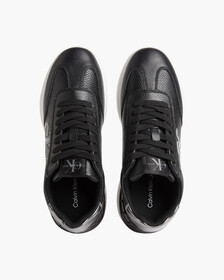 SPORTY COMFAIR LACE-UP RUNNERS, Black/Silver, hi-res