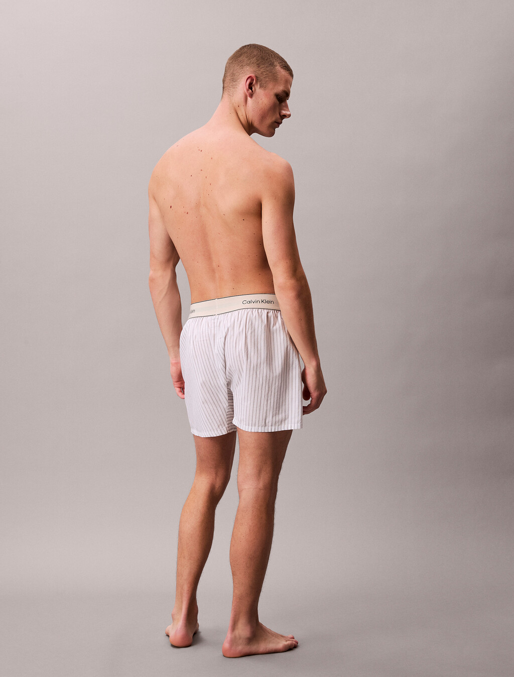 Cotton Poplin Boxers, 19471 TRAIL STRIPE+CLASSIC WHITE, hi-res