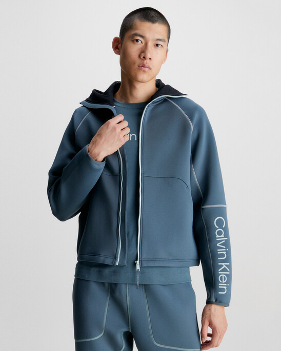 Zip Up Logo Hoodie