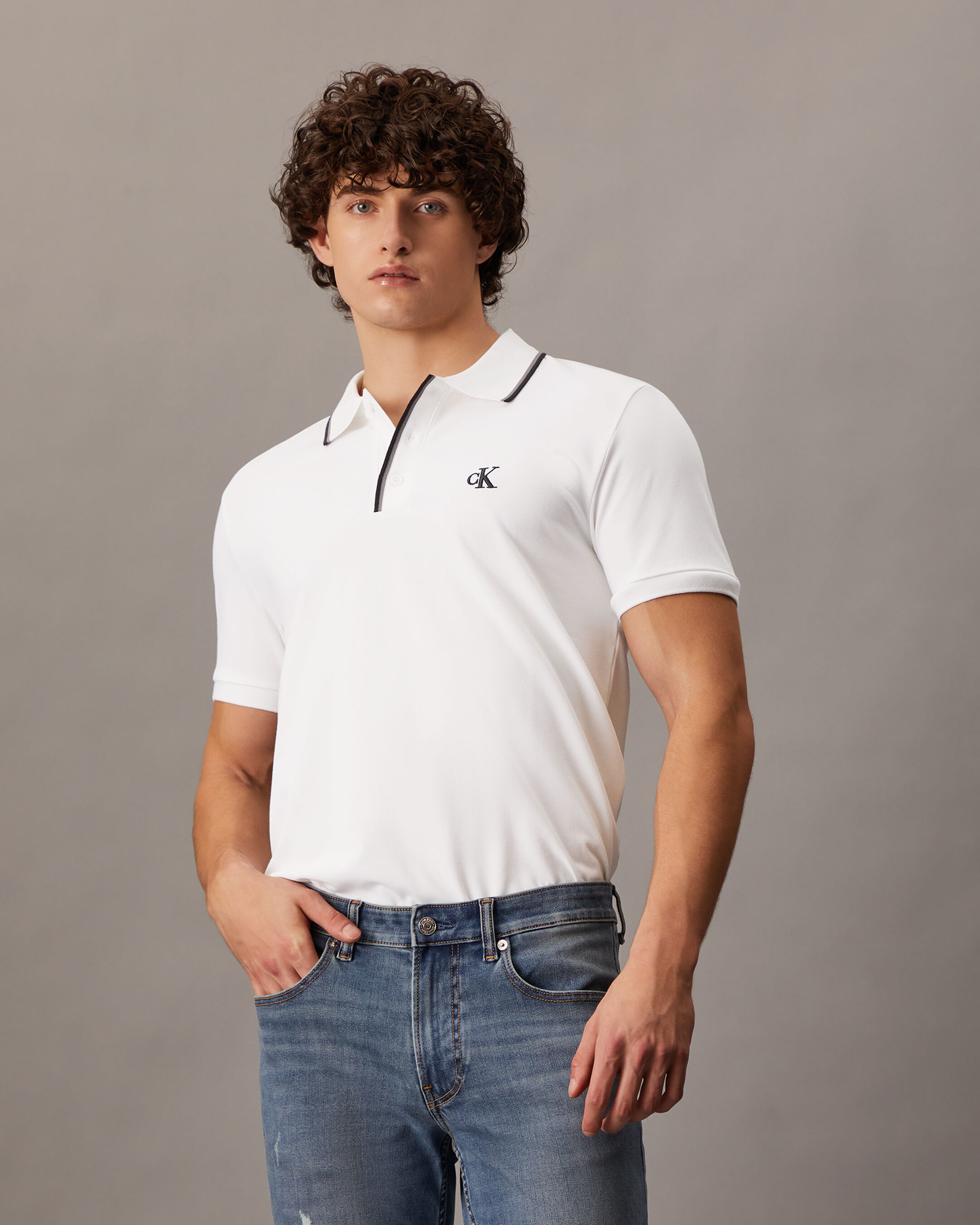Calvin klein polo shirt sale hot sale