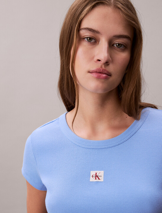 Cotton Stretch Rib Baby Tee