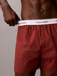 Cotton Poplin Traditional Boxers, 21690 Dual Emblem+Spiced Apple, hi-res