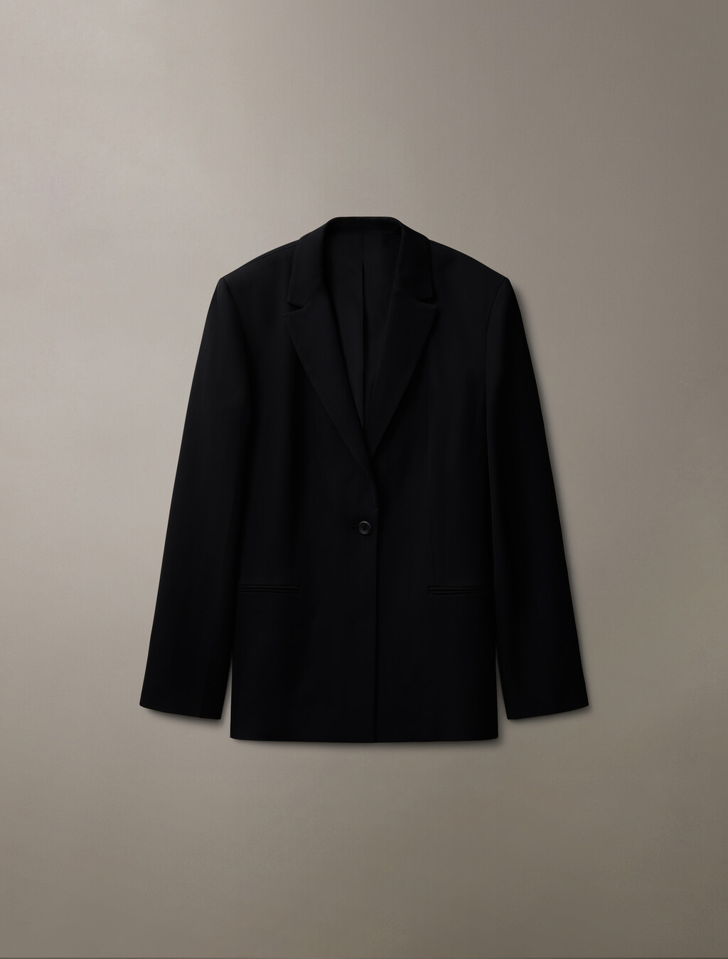 Hero Viscose Twill Slim Blazer, Black, hi-res