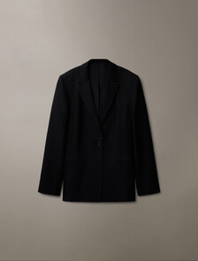 Hero Viscose Twill Slim Blazer, Black, hi-res