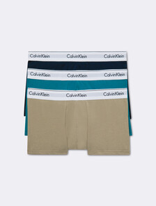Calvin Klein Icon Cotton 貼身四角褲（3 件組）, SHORELINE, hi-res