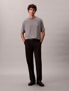 CK Emblem Patch Tee, Med Grey Heather, hi-res