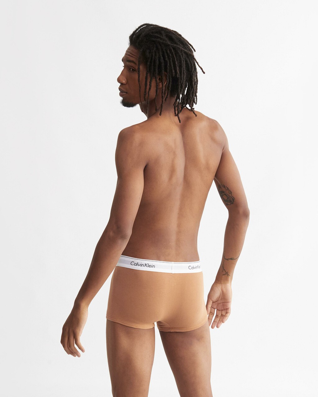 Calvin Klein Men's Modern Cotton Stretch Naturals 3-Pack Low Rise  Trunk,Multi,Sm 
