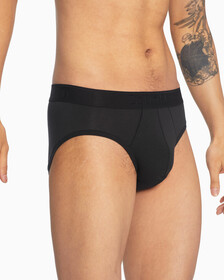 CK BLACK COTTON 低腰三角褲, Black, hi-res