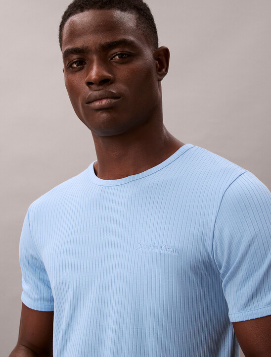 Modal Rib Knit Crewneck Tee