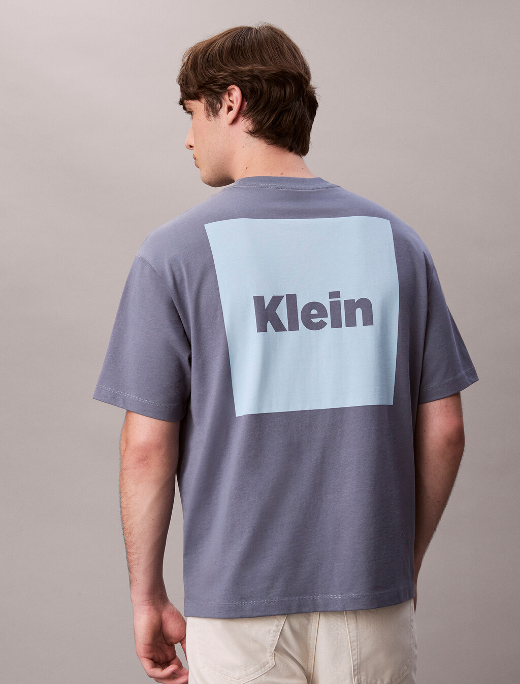 Logo Box Graphic Relaxed T-Shirt, Metro Grey, hi-res