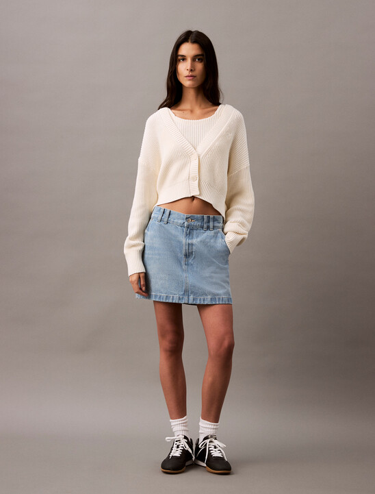 2 in 1 Cropped Cardigan Set