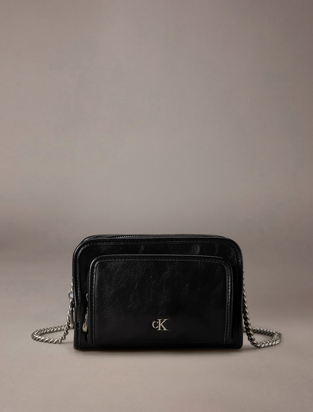 Chain Camera Bag, Black, hi-res